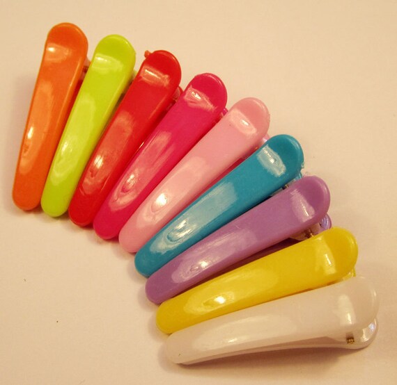27PCS 35x8mm Plastic small alligator hair clip by DIYartworld