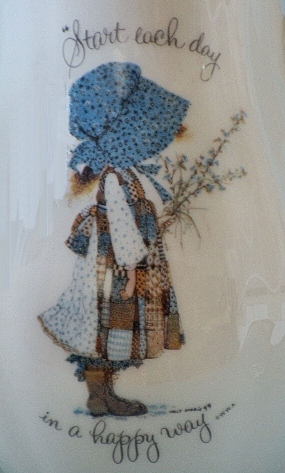 VINTAGE HOLLY HOBBIE COFFEE OR TEA POT GENUINE PORCELAIN JAPAN