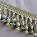 Bell Fringe 3-3.5 inch seafoam green butter gold