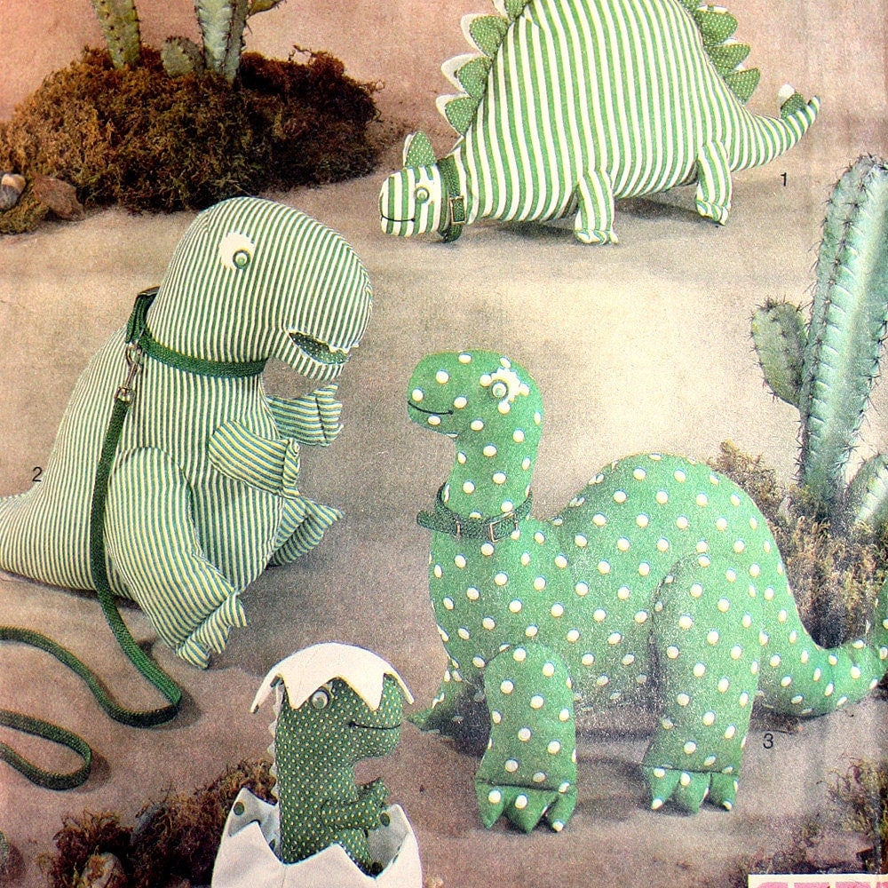 stuffed dinosaur pattern