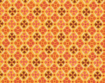 One Yard Denyse Schmidt, Flea Market Fancy - Legacy Collection, Medallion in Red