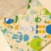 Reusable Sandwich Bag Wrap - Green and Blue Robots - Ready To Ship