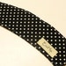 Coffee Cozy - Coffee Sleeve - Black and White Polka Dots - Ready to Ship