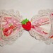 Tea Time Pastries Sweet Lolita Double Lacey Hair Bow size medium