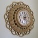 That 70's Basket Weave Wall Clock