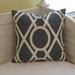Custom Order for Amy - Pair of Matching Lattice Bamboo in Graystone 18"x18" Pillow Covers