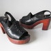 vintage 1970s platforms / wood platforms