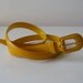 vintage yellow belt / mustard leather belt