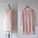 vintage 1960s pink lace mod mini dress