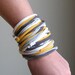 Sunshine in the Rain - Recycled T-shirt Necklace, Bracelet or Cuff