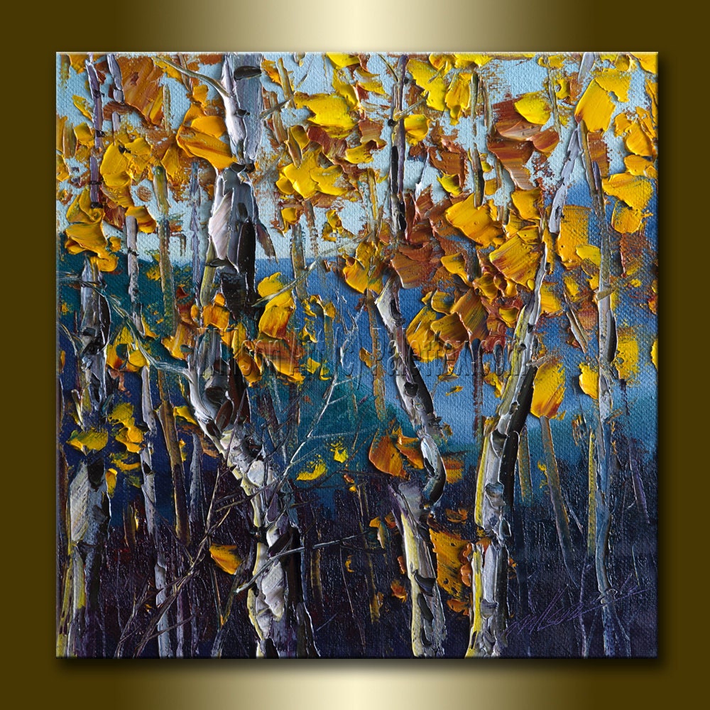 Birch Tree Paintings Canvas