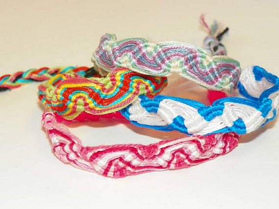 Items similar to Wave Friendship Bracelet Custom - Buy 4, Get 1 Free on ...