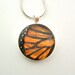 Real Monarch Butterfly Wing Pendant