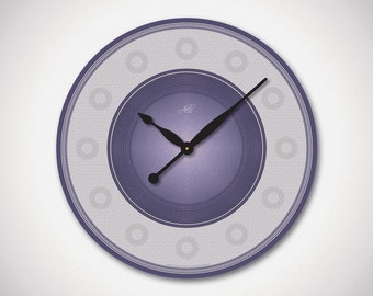 the marina 14in large modern wall clock in blue gray the marina 14in large modern wall clock in blue gray