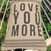 Love Burlap Pillow