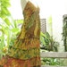 Patchwork Dyed Cotton Halter Back Smocked Maxi Dress - M2801
