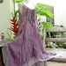 L-XL Double Layers Maxi Cotton Dress - Soft Purple