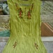 Sleeveless Bohemian Embroidered Top in Apple Green