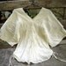 Thai Simply Loose Fit Cotton V Blouse - Ivory