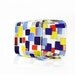 Hand Painted Glass Candle Holder Abstract Modern Contemporary Retro design Home decor - Decorative Glass Art