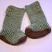 Hand Crochet Ugg looking Slipper Boots for Teens and Adults by Kams-store.com