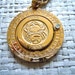 RESERVED Pierre Cardin Necklace/ 1970's Zodiac Sign, Cancer Birth month, Gold 70's Medallion