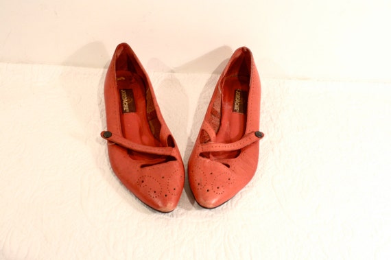 shiny beige flats