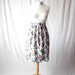 90s floral pattern cotton skirt size large