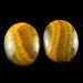 1 Pair AAA Rare Mustard Jasper/ Bumble Bee Jasper Cabochon K3B4228