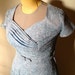 Vintage blue lace fifties formal dress sz M/L