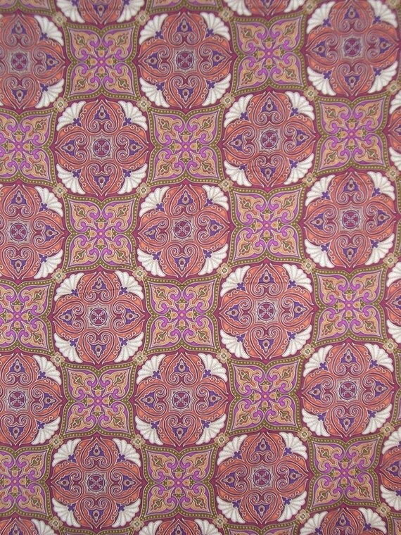 Spanish Tile Print Cotton Fabric1 & 1/4 Yard