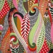 REMNANT--Bright Paisley Cotton Print Fabric from Alexander Henry--35" PIECE