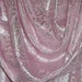 Rose Pink and Silver Silk and Lurex Chiffon Jacquard Fabric--One Yard