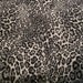 REMNANT--Black, Ecru and Dark Gray Animal Pattern Polyester and Lycra Fabric--1 & 7/8 Yard