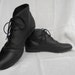Black Leather Ankle Boots -- Size 7 1/2