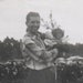 Monkey in a dress and Man Vintage Photo Sweet Chimp ADORABLE Snapshot Photograph