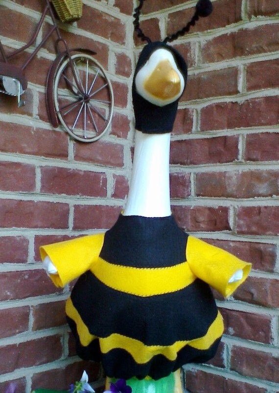 Geese Clothing Bumble Bee goose clothes Plastic or