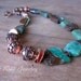 Asymmetrical Copper Chrysoprase Necklace