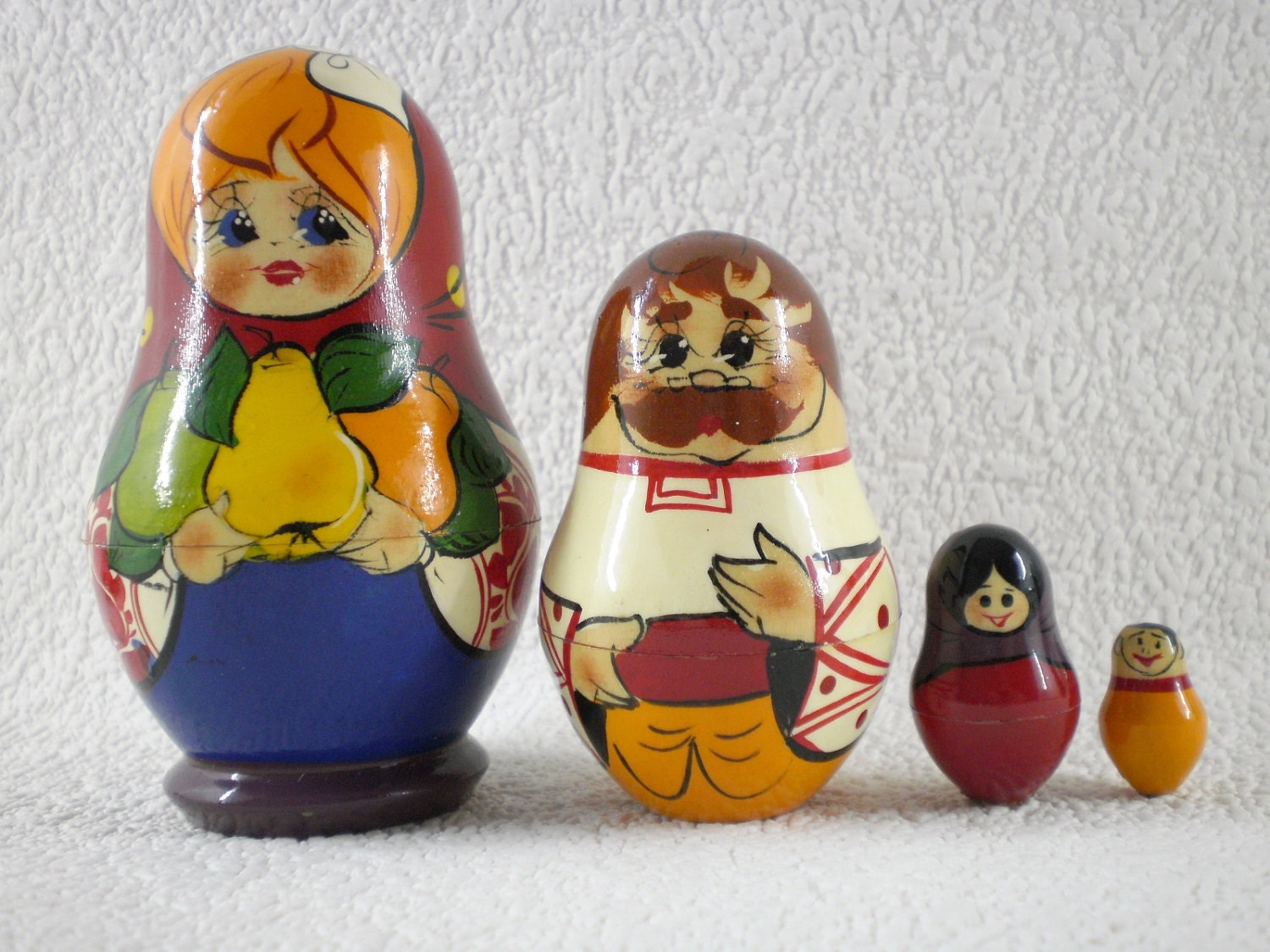 Lot of 4 Matrioshka doll by WatchForLife on Etsy