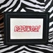 Bazinga Framed Embroidery