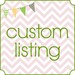 Custom Listing for Shannon Lineberry