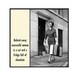 Retro Inspired Magnet - Behind every successful woman is a cat and a fridge full of chocolate - Retro Woman