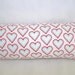 Reversible Car Seat ARM PAD Handle Cover -- Red White Blue Hearts and Polka Dots