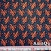 USD4.5 - Airplanes orange airplane - No.5 grey - half yard - cotton -SALE