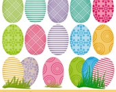 25% OFF SALE Clip Art Easter Eggs Patterned Clip Art Scrapbooking Commercial Use Instant Download Il_170x135