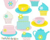 25% OFF SALE La Tea Da Clip Art - Personal or Commercial Use - Sherbet Il_170x135