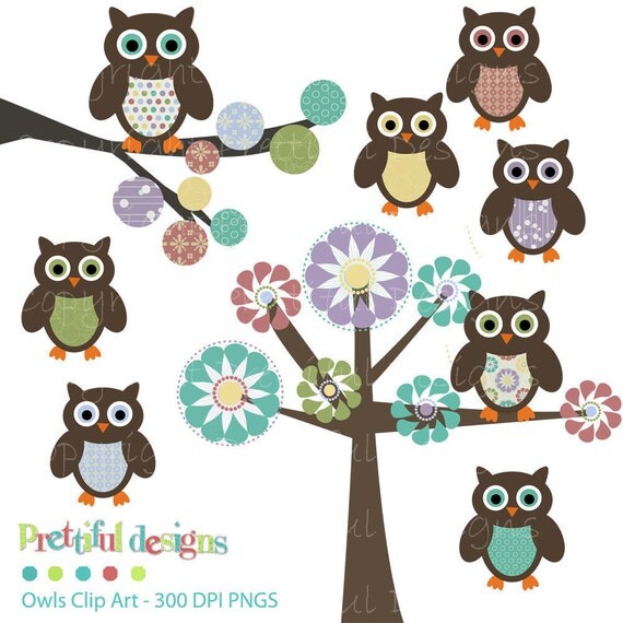 clipart owl in tree - photo #43