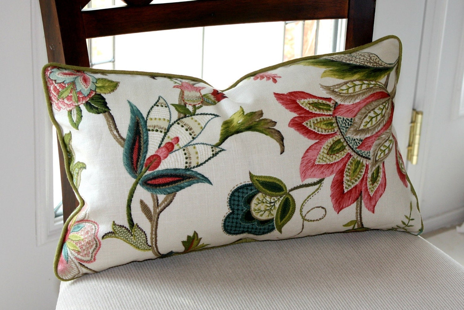 Decorative Pillow Cover P Kaufmann Brissac in Jewel Lumbar