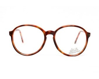 SALE - vintage round glasses frames - tortoise eyeglasses - 1980s oversized glasses frames - now vintage eyeglasses - brown glasses