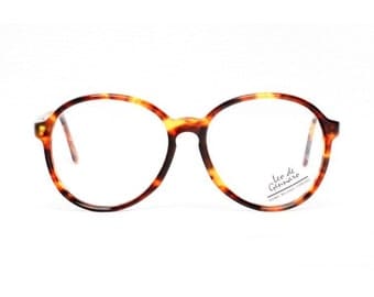 SALE - tortoise eyeglasses - brown oversized round glasses - large vintage frames - tortoise glasses - 1980s vintage panto eyeglasses albin